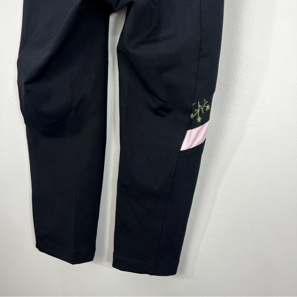 NWT Moov Activewear Montreal black Y2K style peddle pusher capri leggings XS - Picture 7 of 17